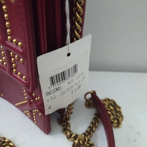 CHRISTIAN DIOR LEATHER CROSSBODY BAG W/ STUDDING - Picture 5 of 9